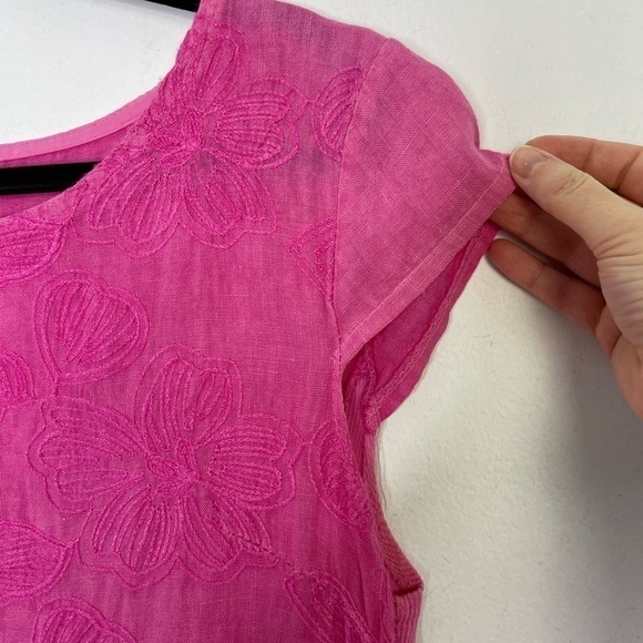 Martina Innoncenti linen floral embroidery dress - Picture 4 of 9